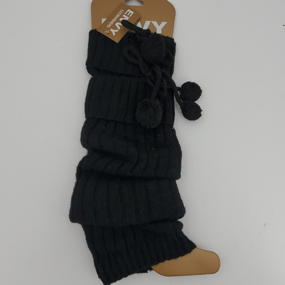 🆕️ Legwarmers with Pom Pom Burgundy - Picture 6 of 7